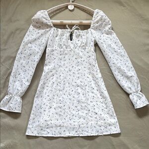 H&M White Floral Dress